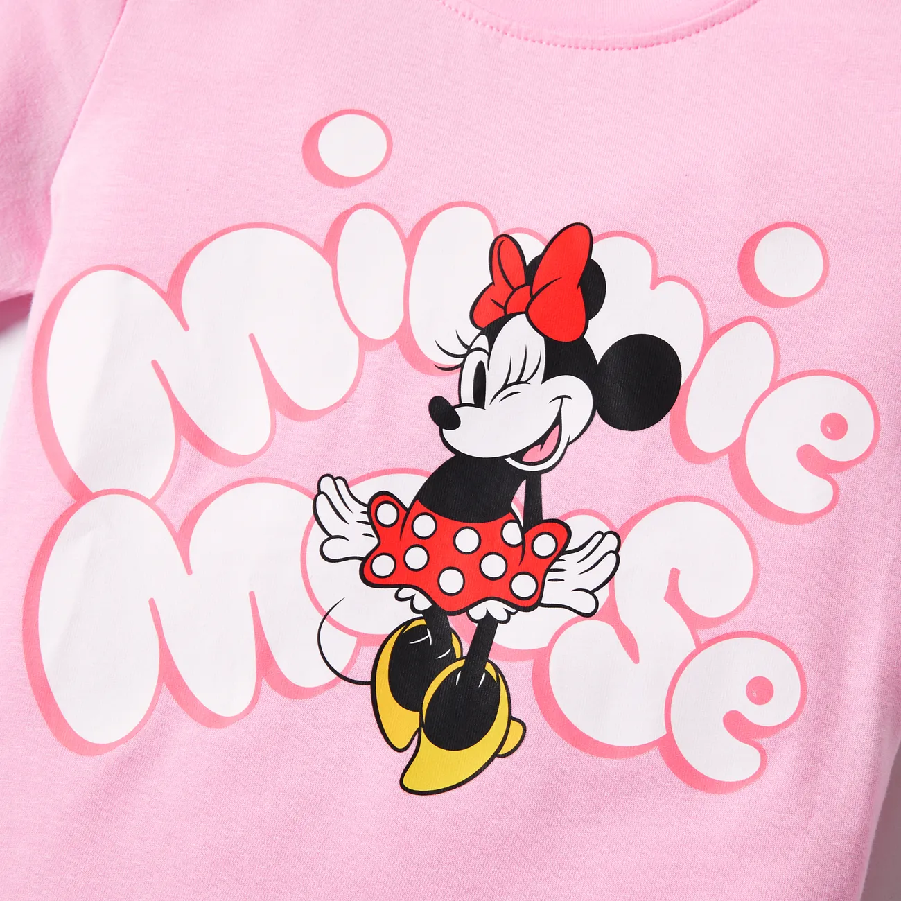 Disney Mickey and Friends Familien-Looks Muttertag Kurzärmelig Familien-Outfits Oberteile rosa big image 1