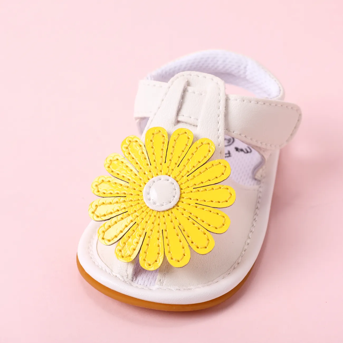 Bebé Menina Casual Plantas e flores Calçado para bebé Amarelo big image 1