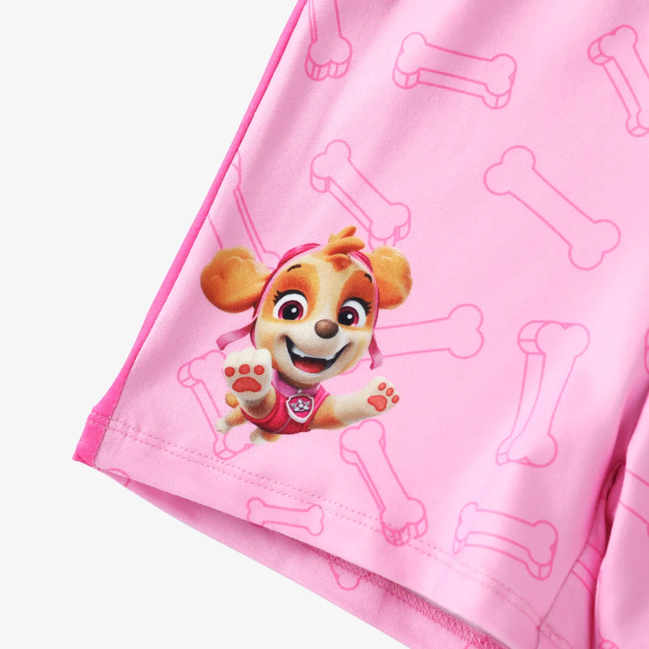 La Squadra dei Cuccioli 2 pezzi Bambino piccolo Unisex Cuciture in tessuto Infantile Cane set di t-shirt Rosa big image 1
