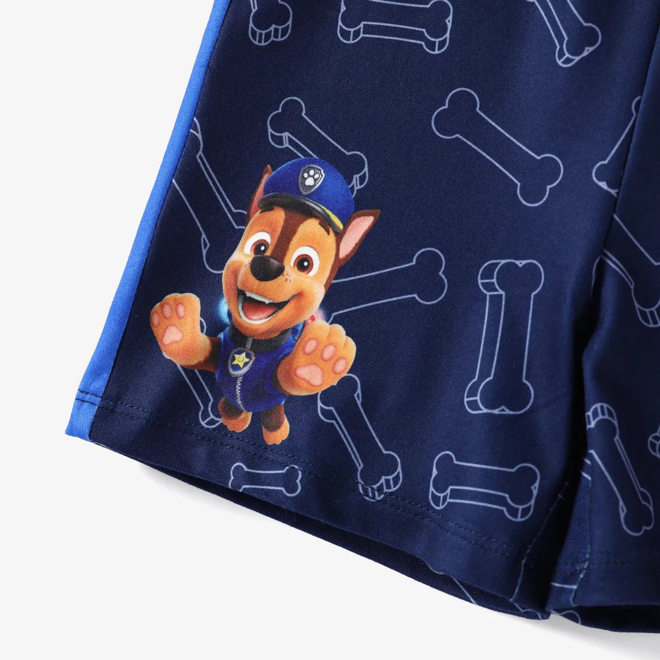 Patrulla de cachorros 2 unidades Niño pequeño Unisex Costura de tela Infantil Perro conjuntos de camiseta Azul big image 1