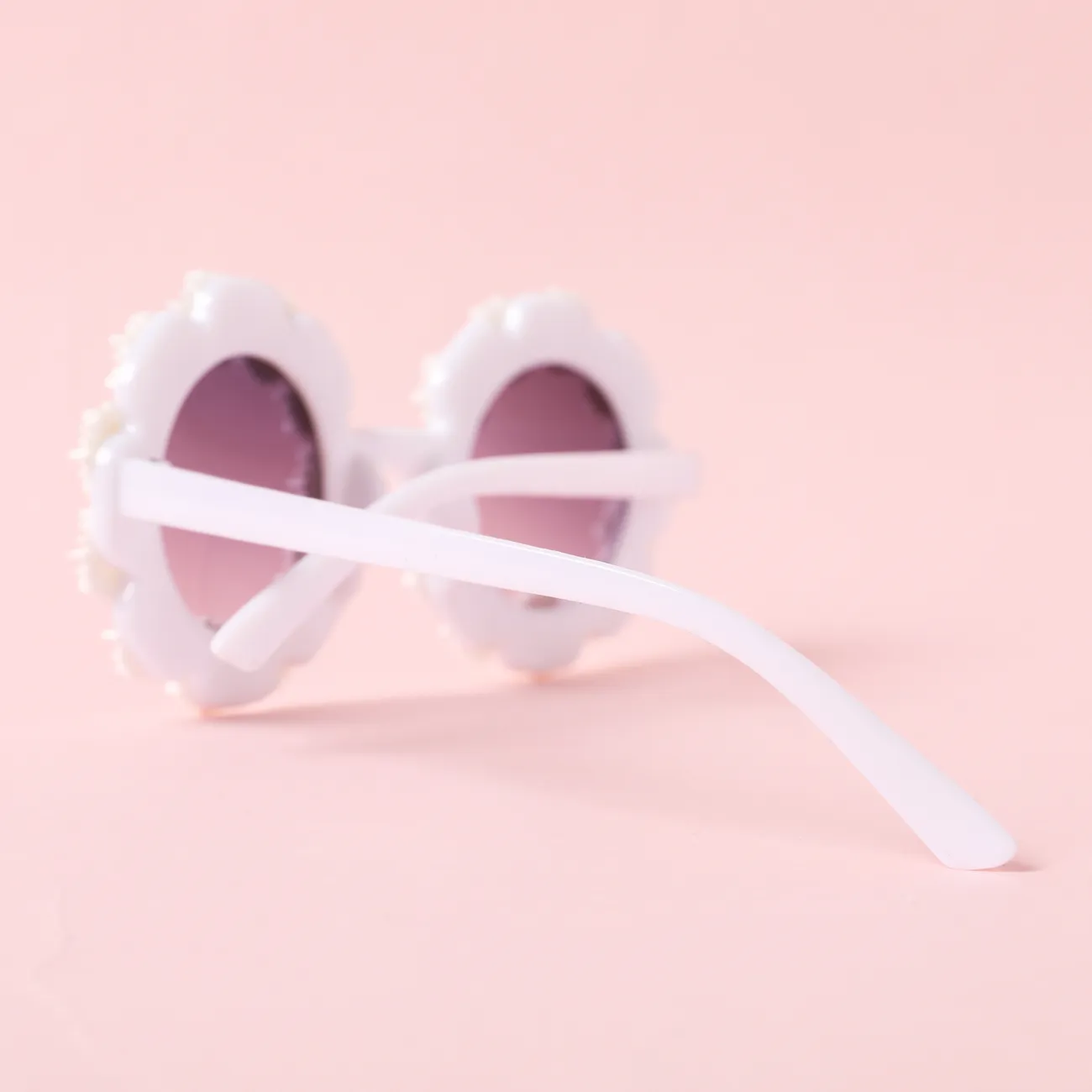 Gafas de sol dulces para niños pequeños / niños para fotografía callejera y viajes Blanco big image 1
