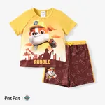 Paw Patrol Toddler Boys/Girls 2pcs Character Print Cotton T-shirt with Shorts Sporty Set KHAKI-