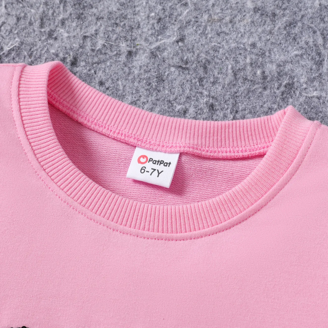 Kleinkind / Kind Mädchen 2pcs Buchstabendruck T-Shirt und Paillettenstickerei Shorts Set rosa big image 1
