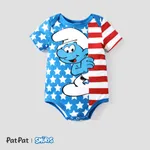 The Smurfs Baby Girls/Boys Independence Day 1pc Character Print Onesie Blue