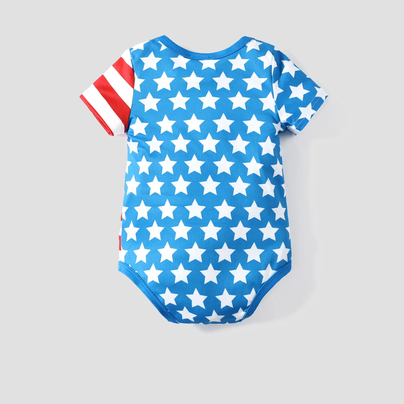 Die Schlümpfe Nationalfeiertag Baby Unisex Kindlich Kurzärmelig Strampler blau big image 1