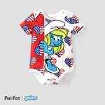 The Smurfs Baby Girls/Boys Independence Day 1pc Character Print Onesie Red