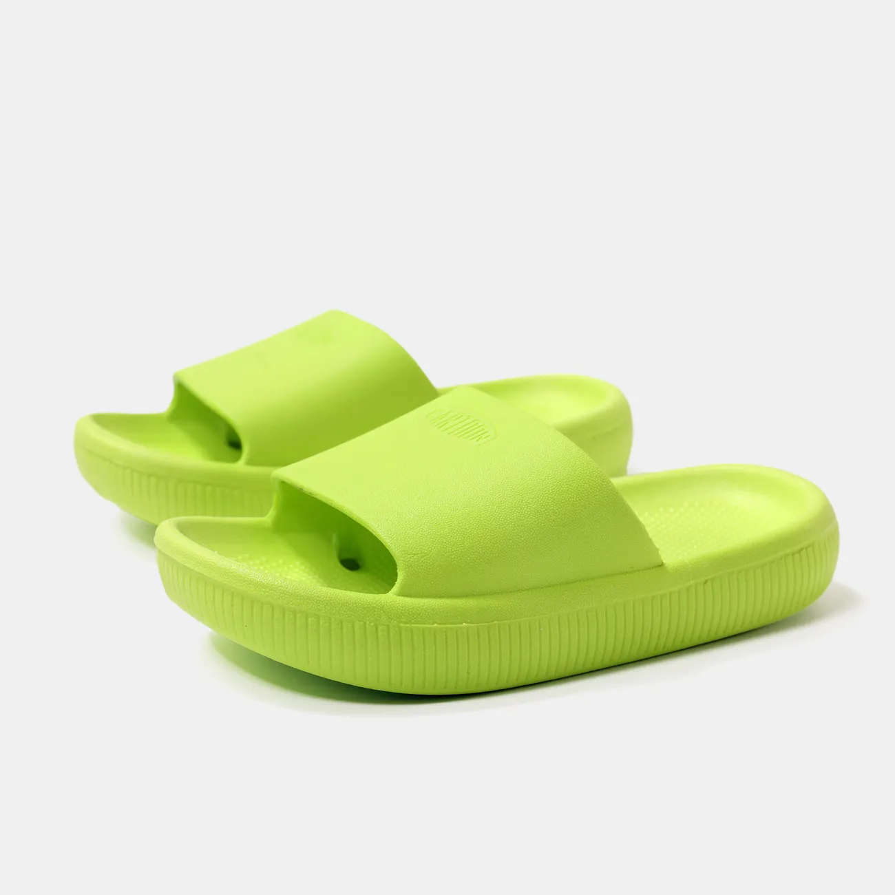 Toddler/Kids Casual Solid Color Soft Sole Non-Slip Slippers Light Green big image 1