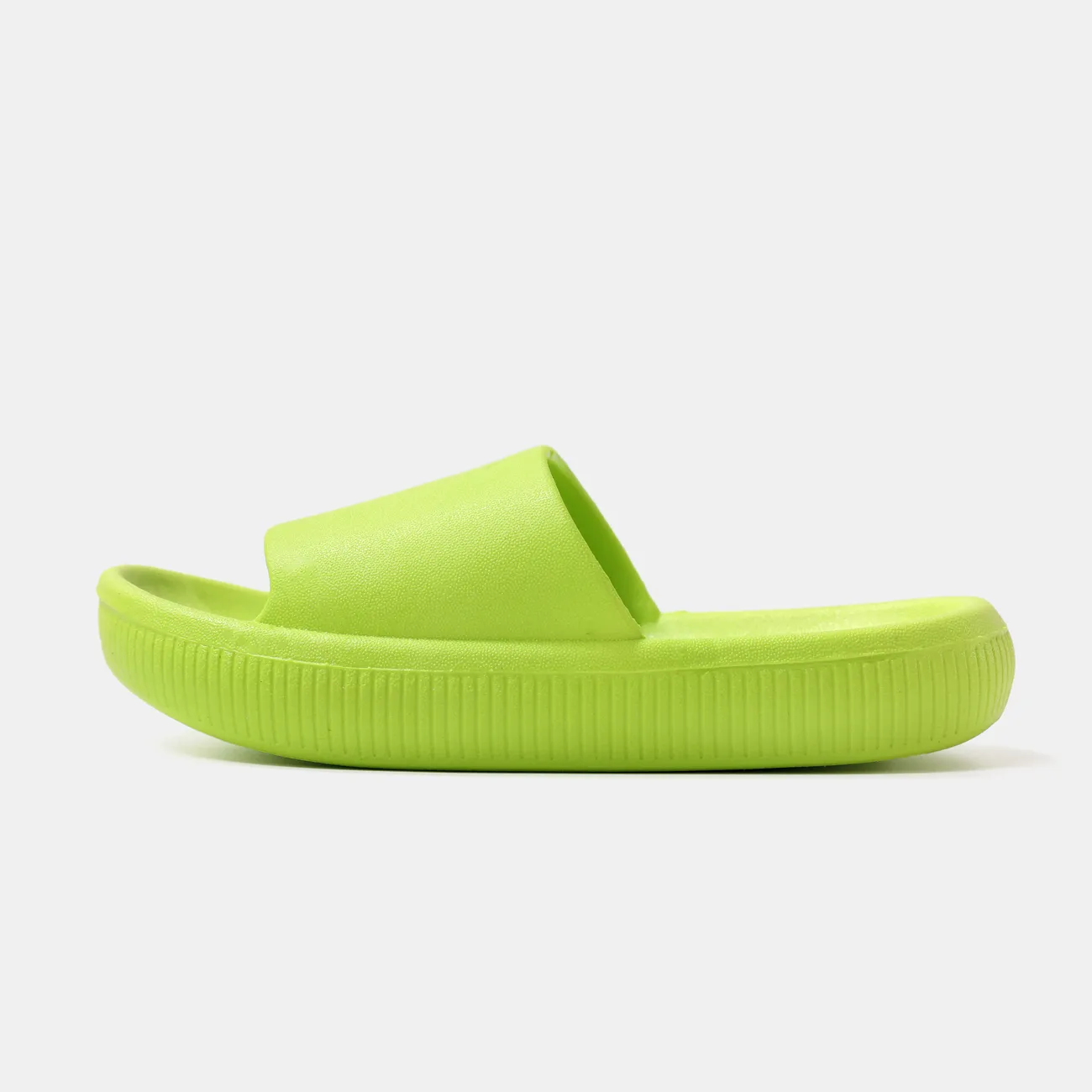 Toddler/Kids Casual Solid Color Soft Sole Non-Slip Slippers Light Green big image 1