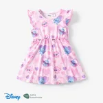 Disney Stitch Toddler Girls 1pc Naia™ Character All-over Print Ruffle-sleeve Dress Pink