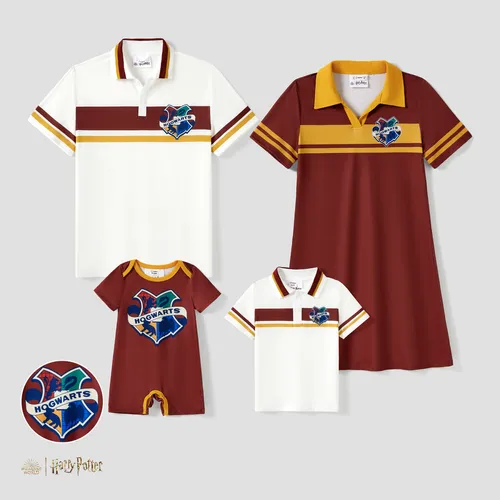 Harry Potter Familie Passendes College-Abzeichen Polo T-Shirt/Kleid/Strampler
