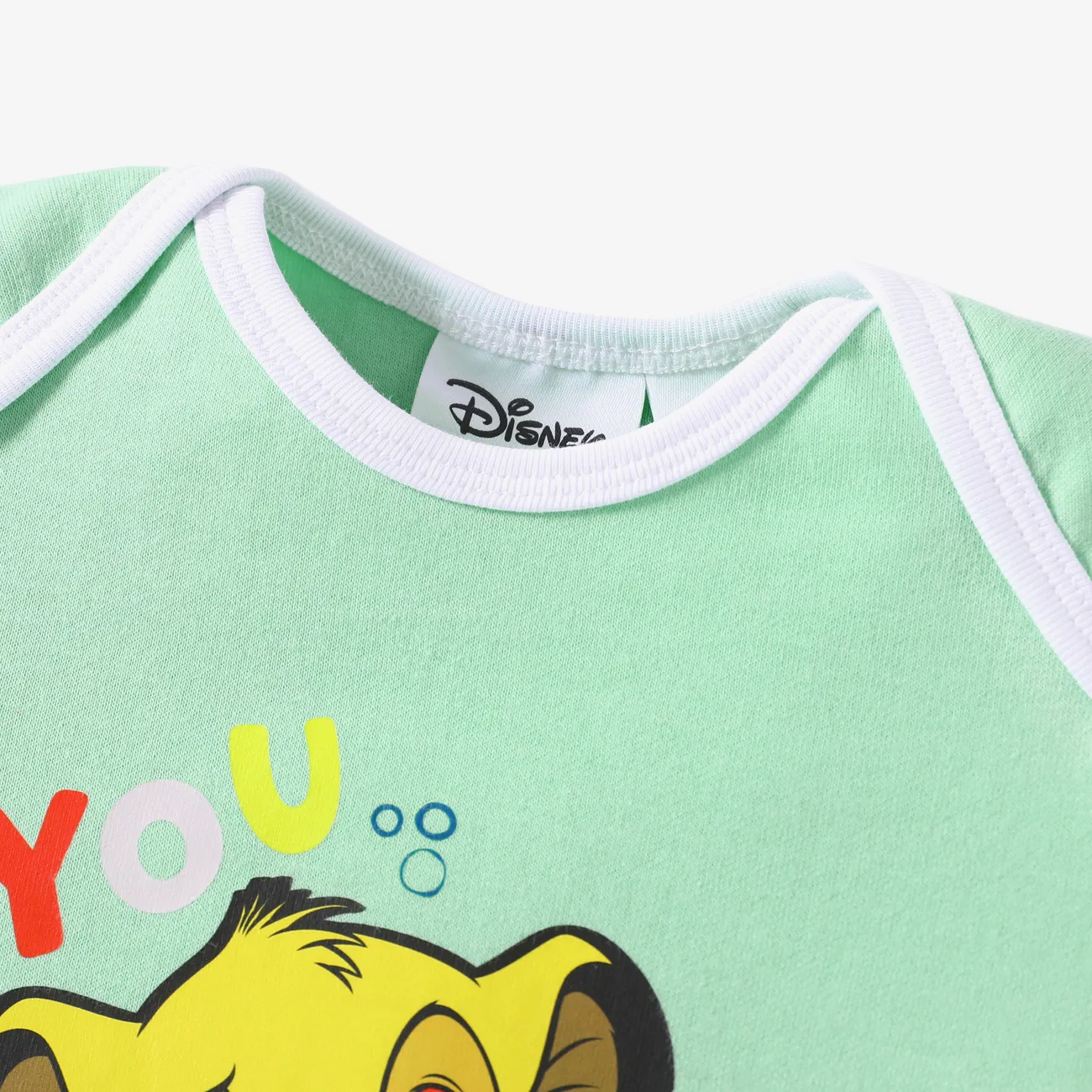 Disney König der Löwen Baby Unisex Löwe Kindlich Kurzärmelig Strampler Frühlingsgrün big image 1
