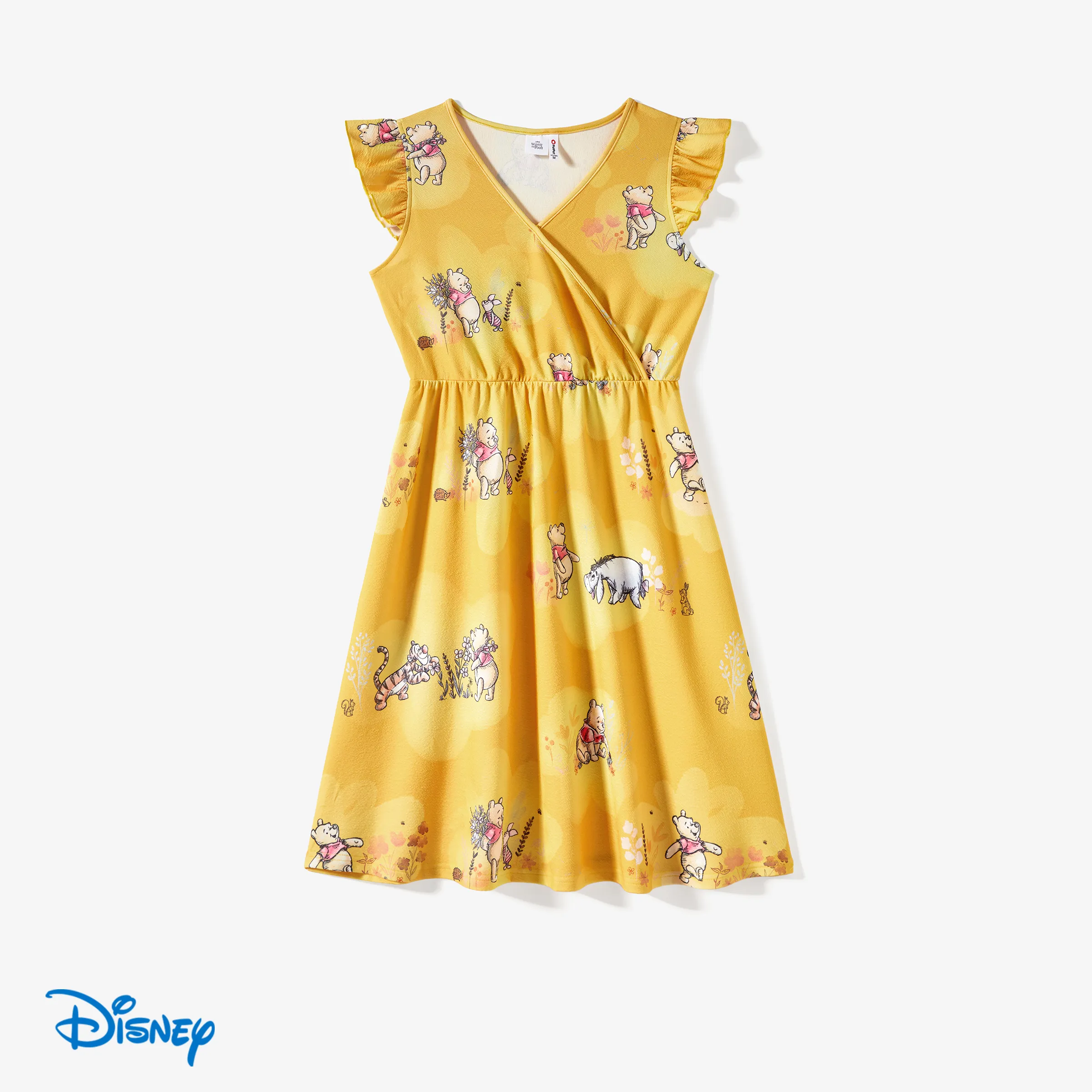 

Winnie the Pooh Mommy and Me Naia™ Character All-over Print Ruffled-sleeve Romper/Dress