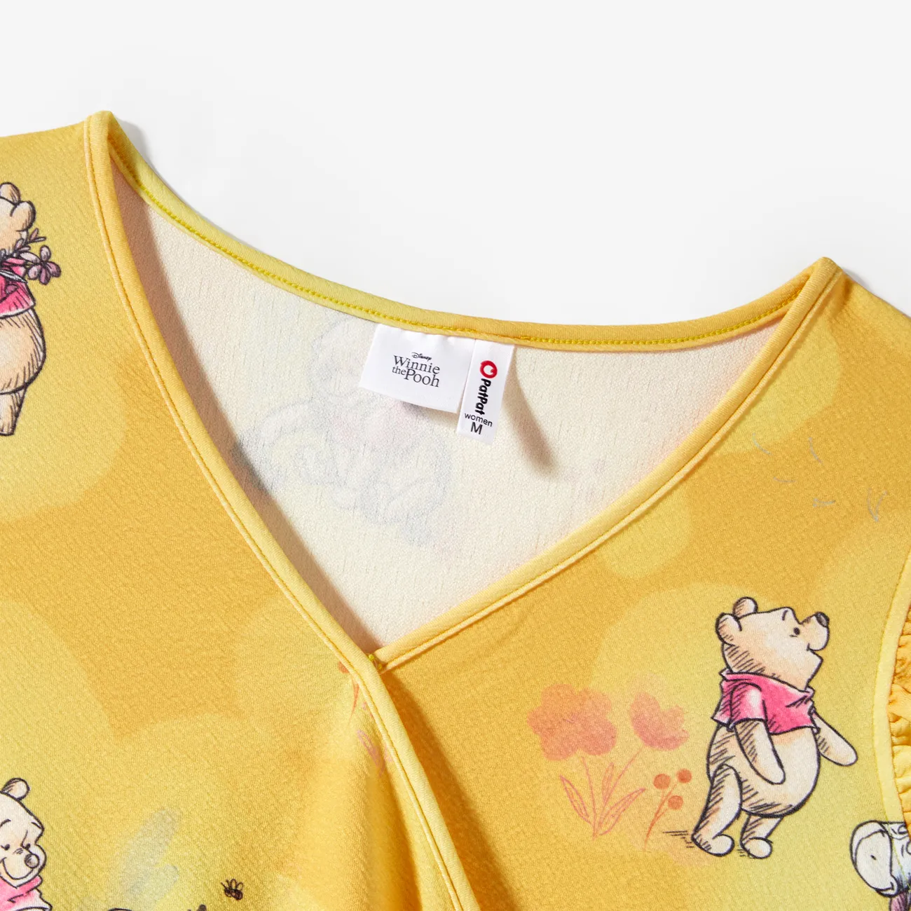Disney Winnie the Pooh Muttertag Kurzärmelig Kleider Mama und ich Mehrfarbig big image 1