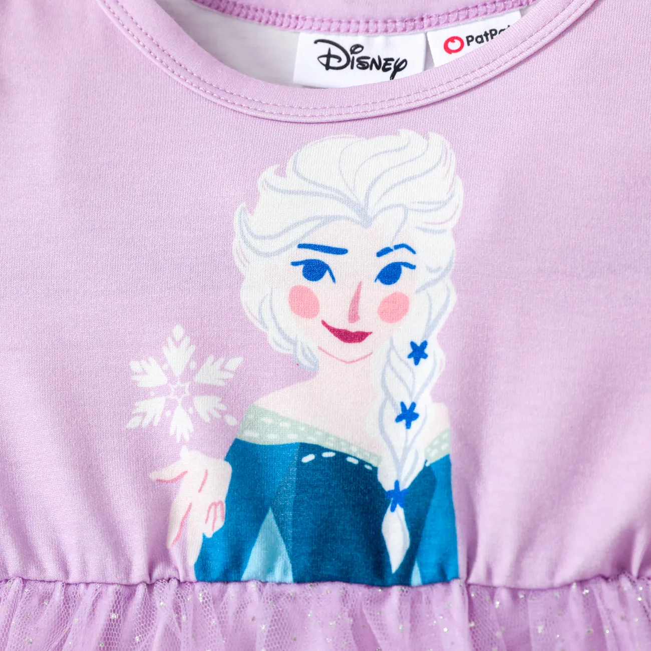 Disney Frozen Toddler Girls Elsa Naia™ Personagem Print Set/Top Roxa big image 1