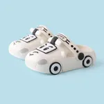 Toddler/Kid Boy/Girl Solid Color Car Shape bonito dos desenhos animados Hole Beach Shoes  Branco