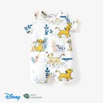 Disney Lion King Baby Boys/Girls Simba 1pc Naia™ Jungle Print Striped Romper GrayGreen