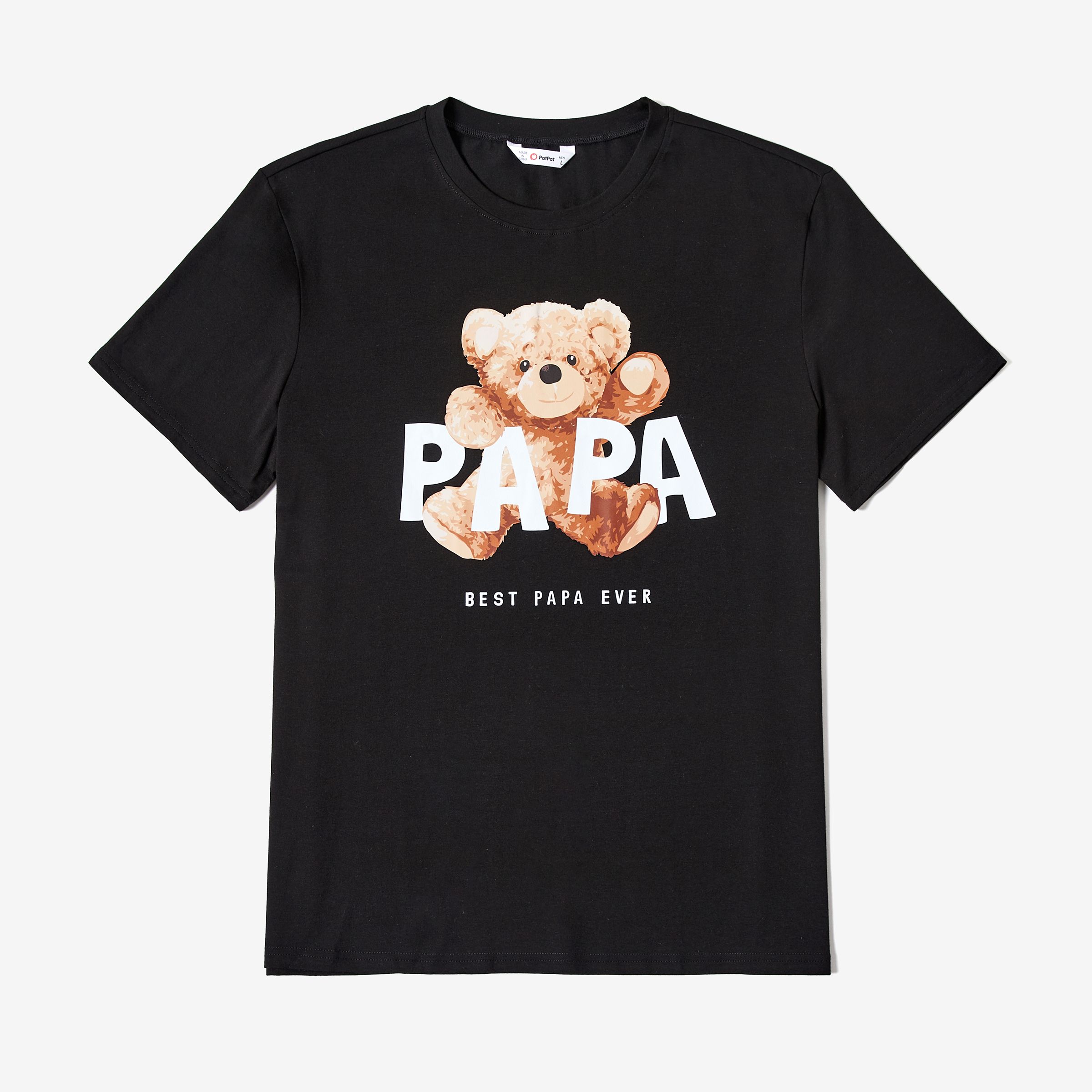 Family Matching Multi Color Teddy Bear Cotton Graphic Tee