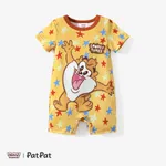 Looney Tunes Baby Boys/Girls Cartoon Animal Print Short-sleeve Romper Ginger-2