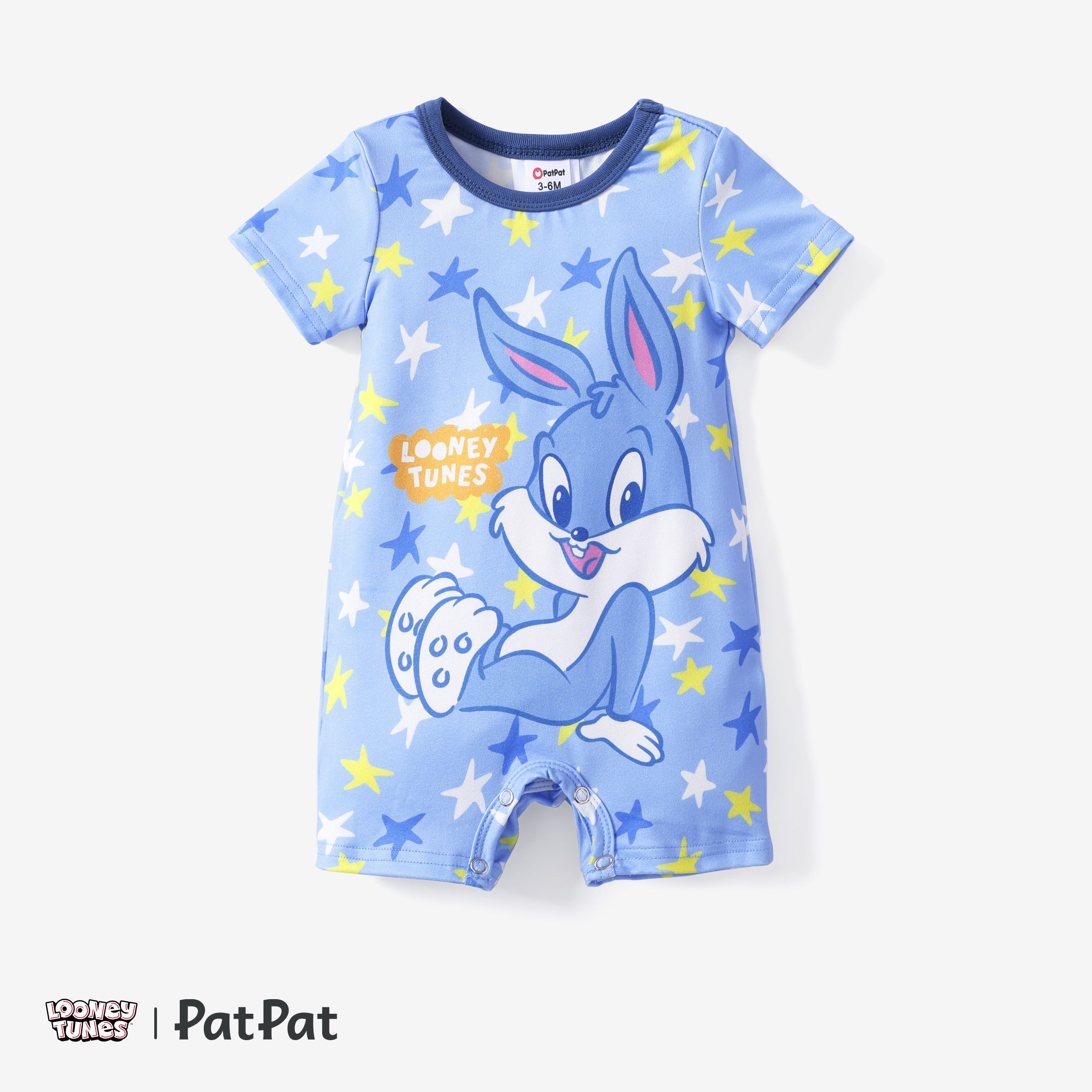 Looney Tunes 2pcs Toddler Girl/Boy Short-sleeve Tee and Stripe Pants Set