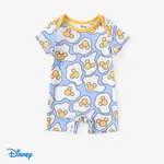 Disney Mickey and Friends Baby Boys/Girls 1pc Naia™ Cotton Funny Mickey Mouse Print Romper OffWhite