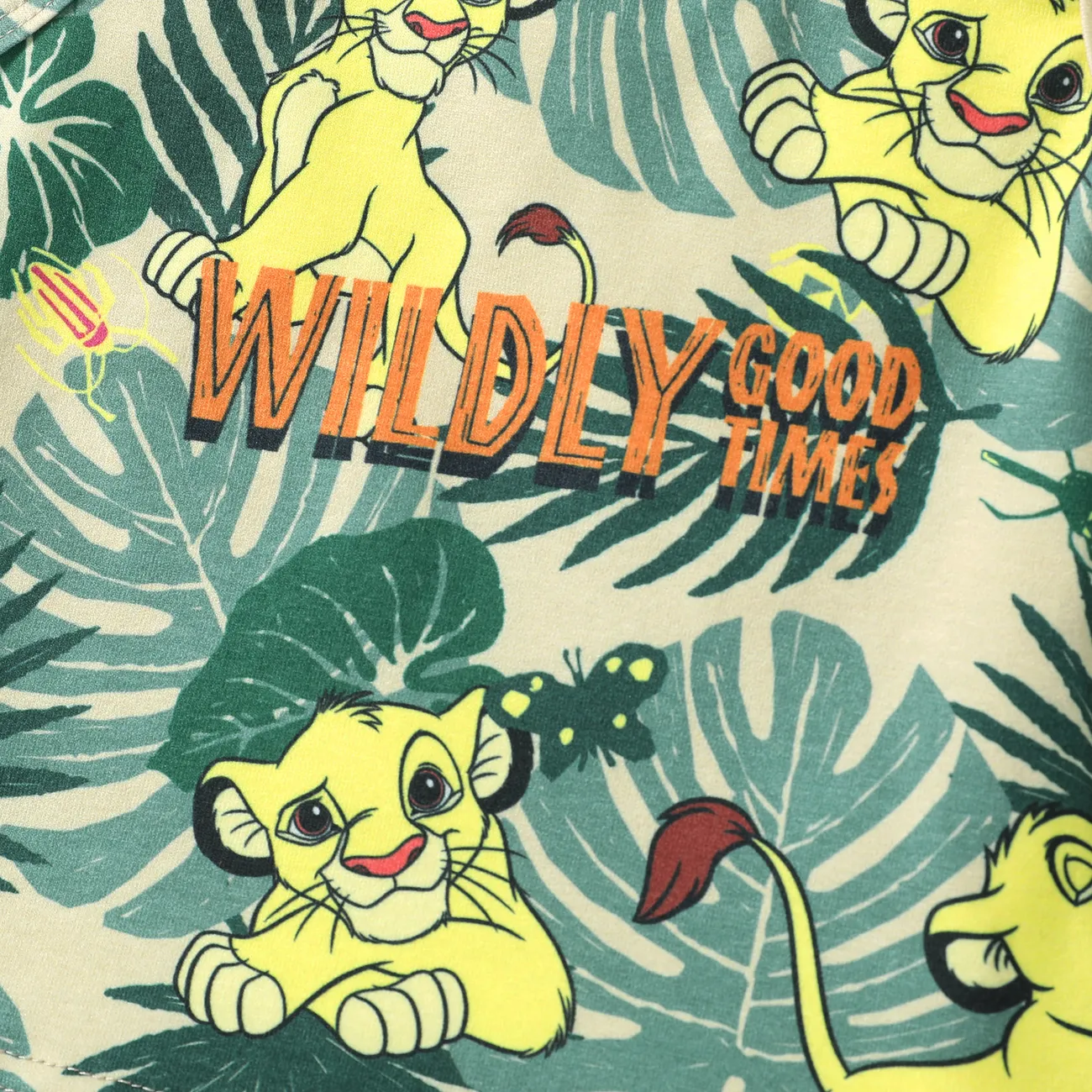 Disney Lion King Baby/Toddler Boys Simba 2pcs Naia™ Character Print Tank Top with Shorts Sporty Set Green big image 1