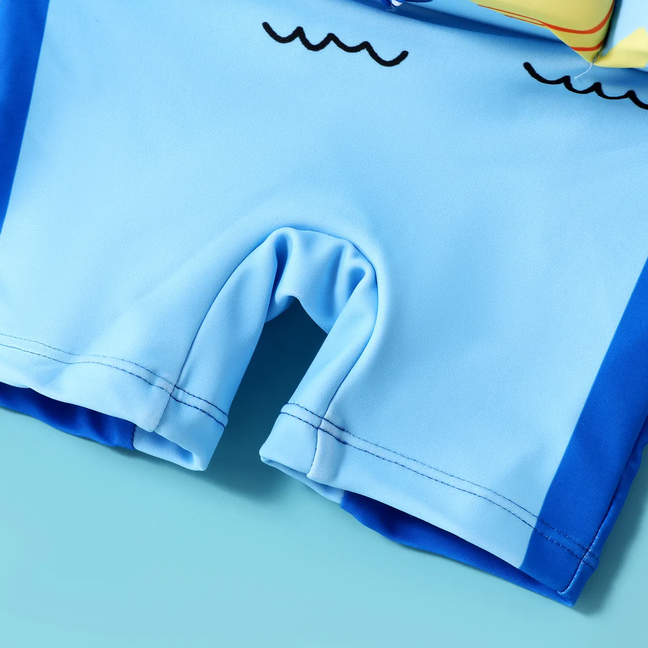 Childlike Marine Animal Print Floatation Swimsuit for Baby Boy Blue big image 1