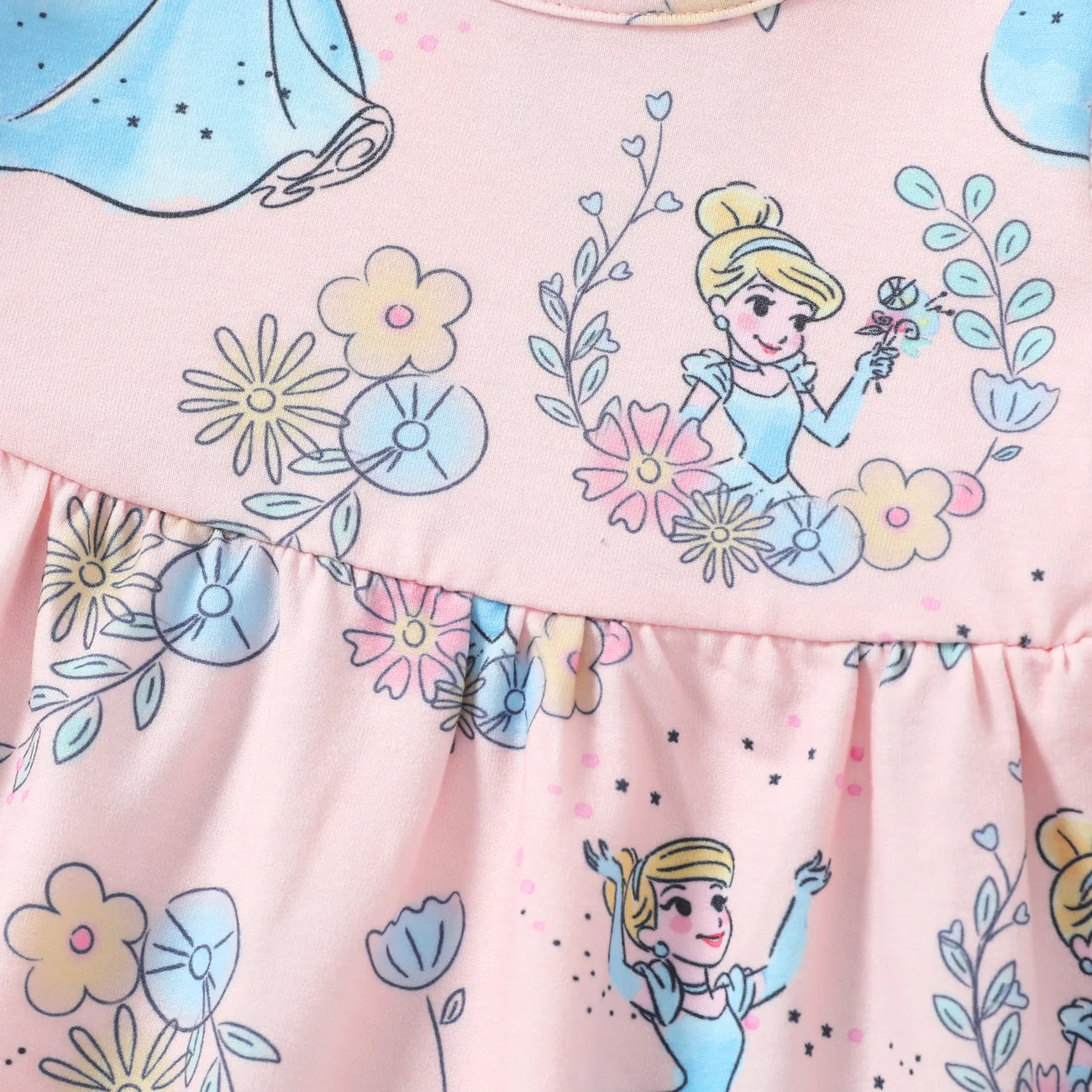 Disney Princess IP Mädchen Flatterärmel Kindlich Kleider rosa big image 1