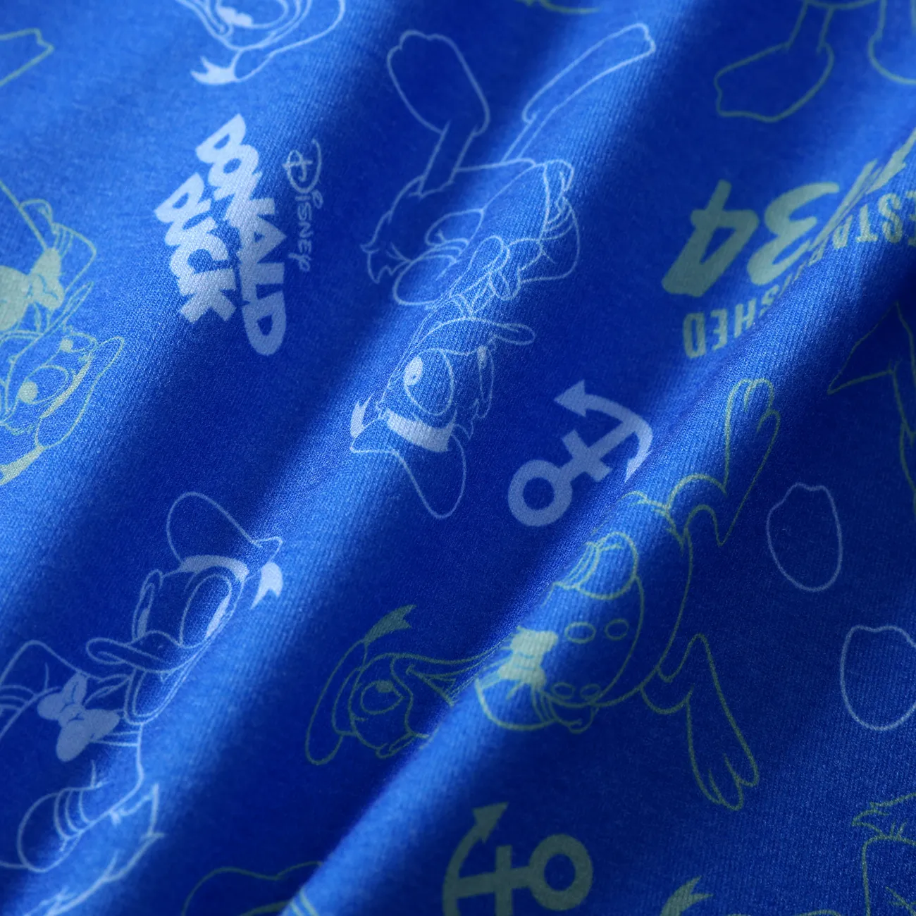 Disney Mickey and Friends Unisexe Enfantin T-Shirt Bleu big image 1
