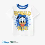 Disney Mickey and Friends Baby Boys/Girls Donald Duck 1pc Naia™ 90's Birthday Print Romper White