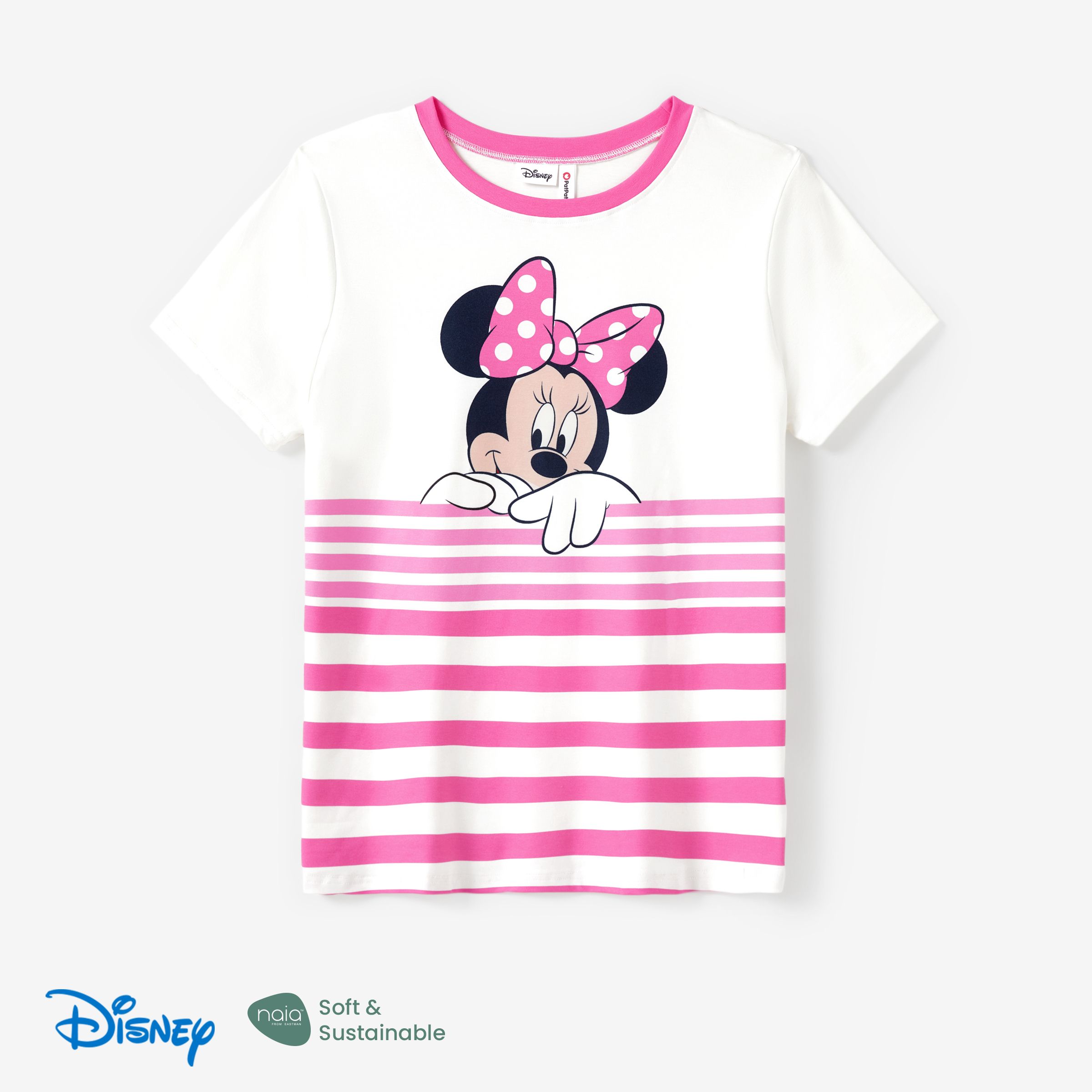 

Disney Mickey and Friends Family Matching Naia™ Character Print Striped T-shirt/Romper