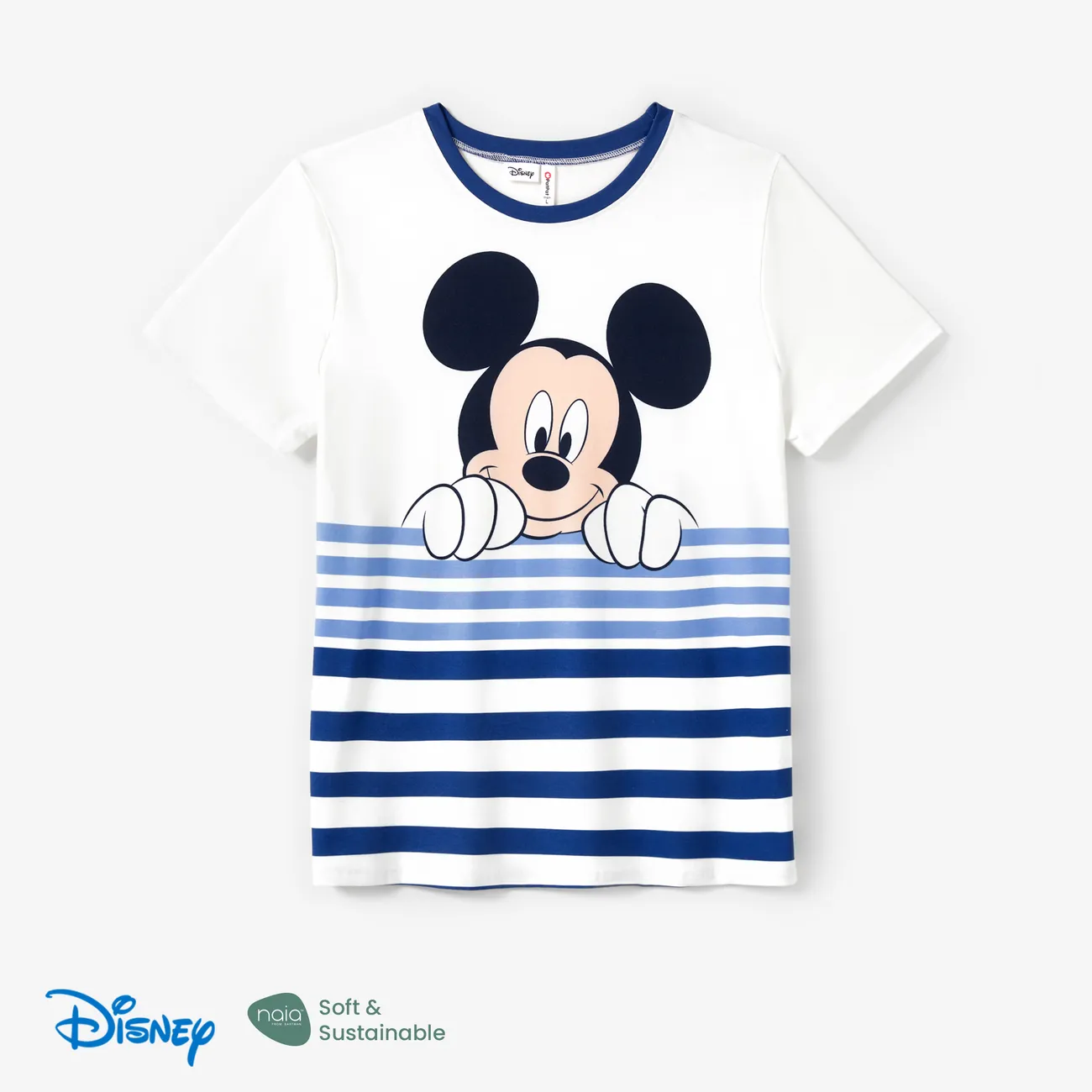 Disney Mickey and Friends 全家裝 母親節 短袖 親子裝 上衣 彩條 big image 1