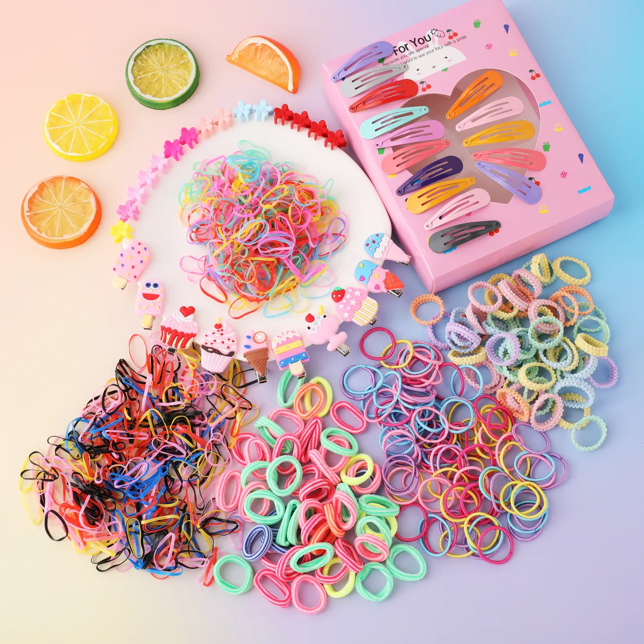 Set combinato di accessori per capelli di colore casuale Multicolore big image 1