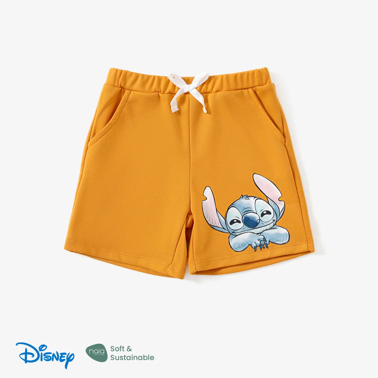 Disney Stich 2 Stück Kleinkinder Jungen Kindlich T-Shirt-Sets orange big image 1