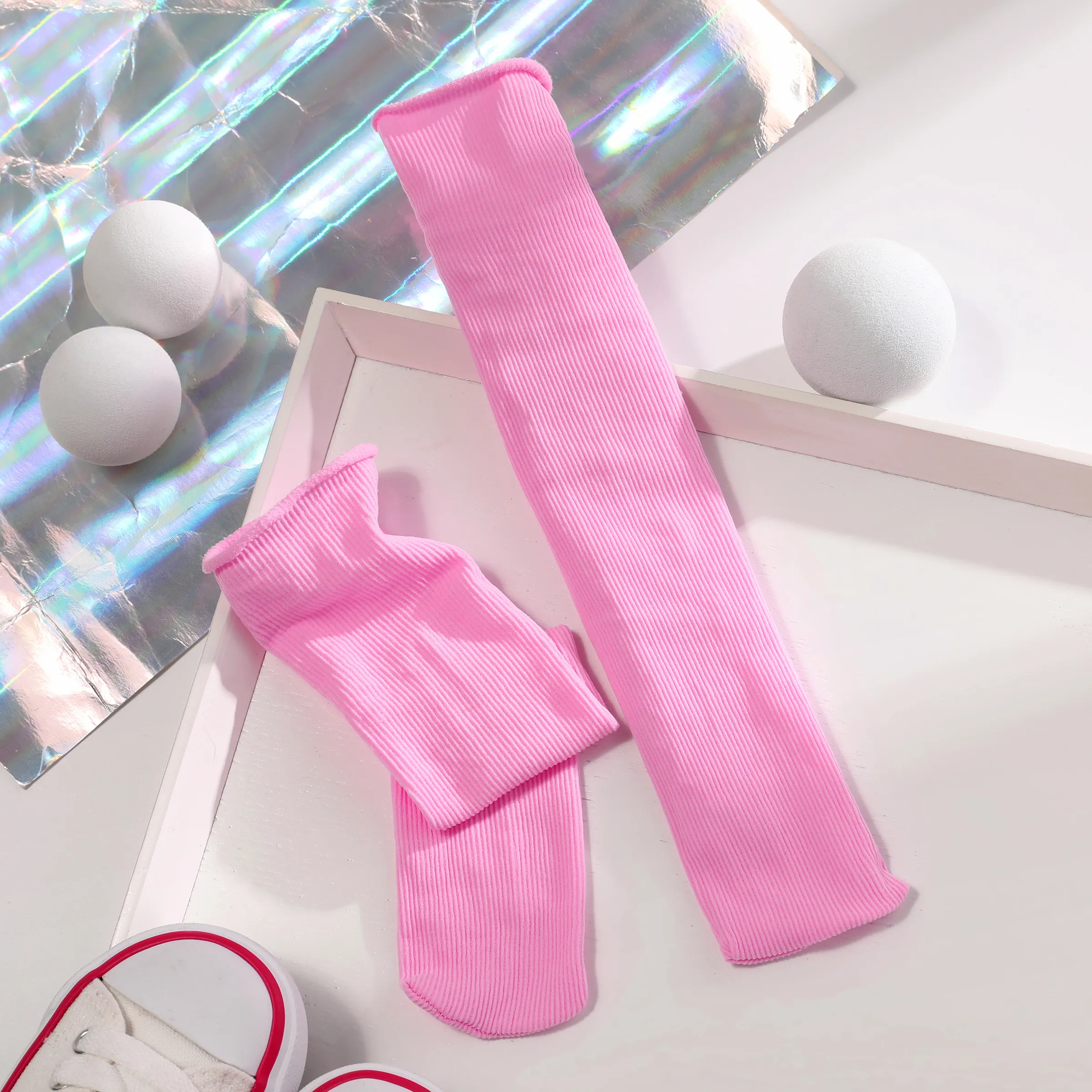 Tout-petit/enfants Fille Casual Mid-Calf Solid Pile Chaussettes dans les couleurs Candy