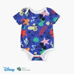 Disney Mickey and Friends 1pc Baby Girls/Boys Naia™ Character Doodle Print Romper Blue