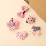 Baby/Kleinkind Mädchen Süßer Stil 5er-Pack Haarspange rosa
