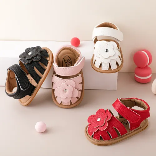 Baby / Kleinkind Mädchen Casual Solid Color Closed Toe Velcro Verschluss Pre-Walker Schuhe 