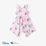 Disney Mickey and Friends Toddler Girls 1pc Naia™ Character All-over Print Ruffle Sleeve Dress Pink