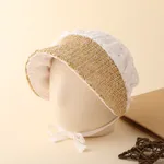 Sombrero para el sol de estilo real delgado de verano elegante para bebés Blanco