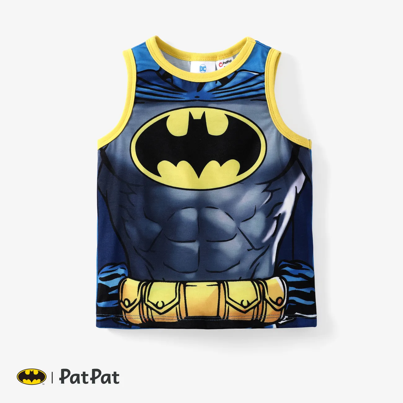 Justice League Toddler Boys 1pc Superman Sporty Tank Top Yellow big image 1