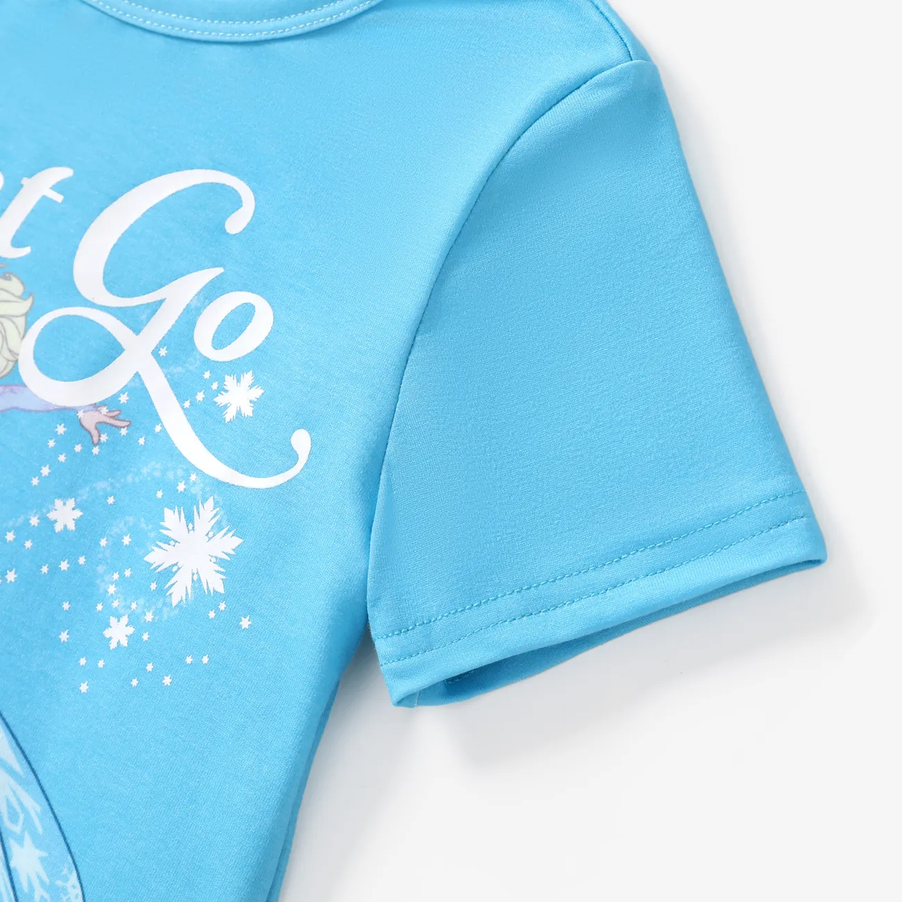 La Reine des neiges de Disney Enfant en bas âge Fille Enfantin Manches courtes T-Shirt Bleu big image 1