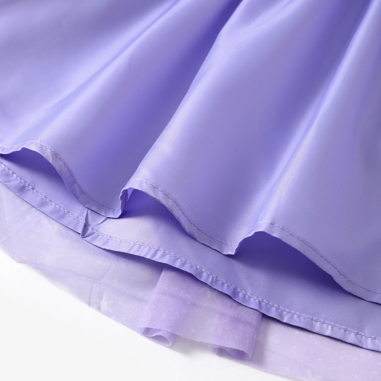 Disney Frozen Toddler Girls Elsa/Anna 1pc Naia™ Character Print Mesh Dress  Purple big image 1