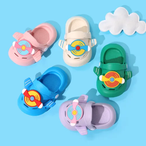 Criança / Crianças Menina / Menino Solid Color 3D Avião Tema Hole Shoes 