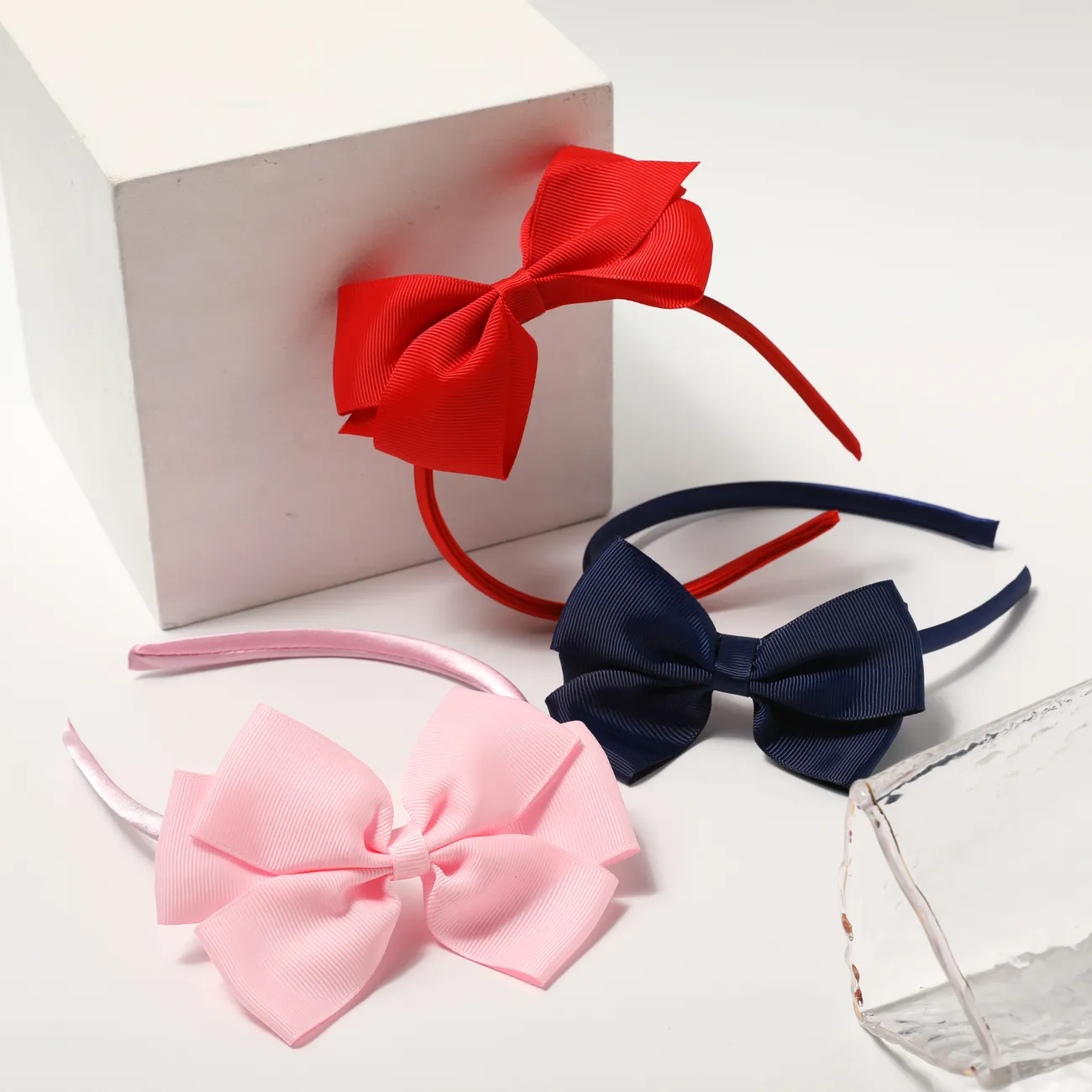 Toddler/kids Girl Casual Butterfly Bow Hairband Red big image 1