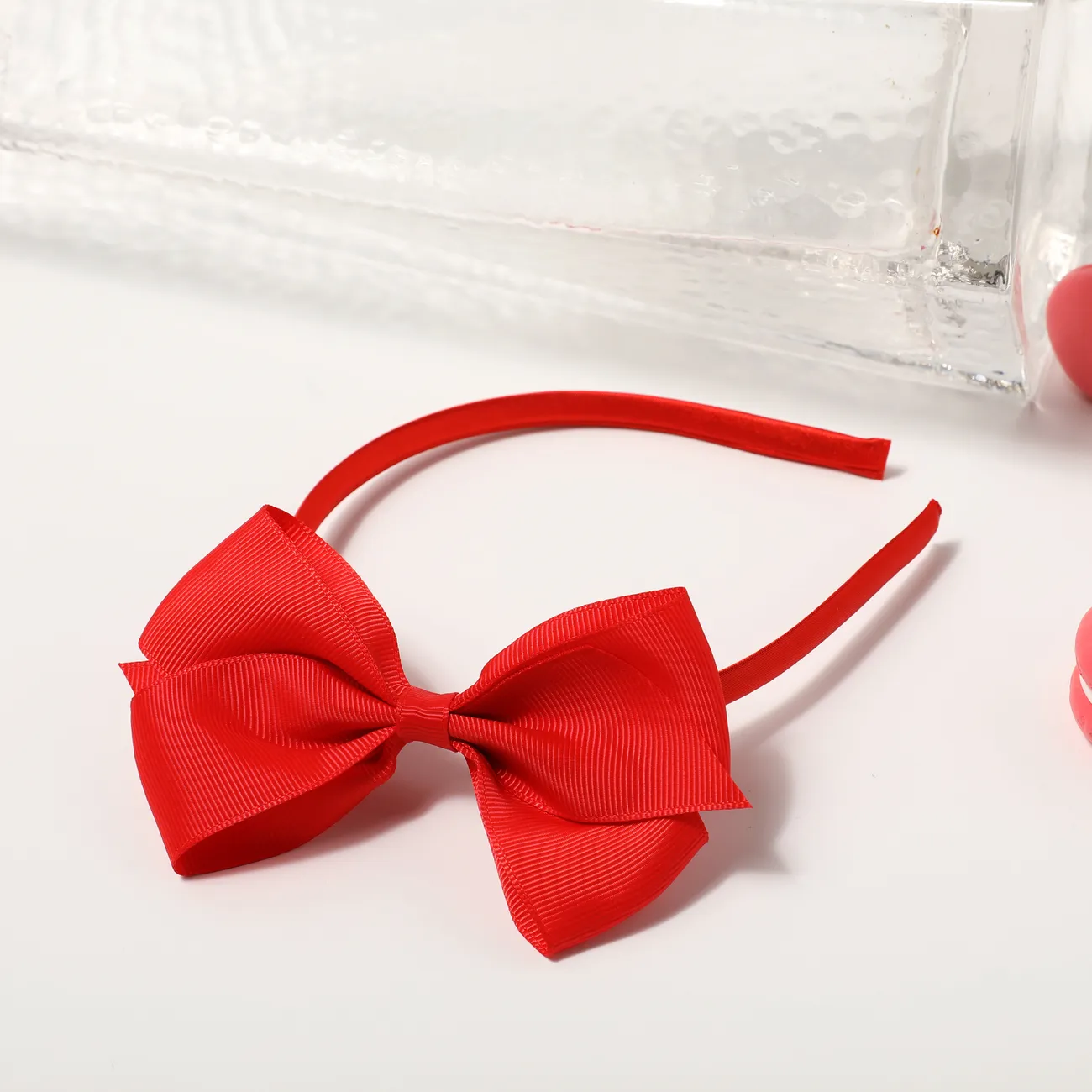 Toddler/kids Girl Casual Butterfly Bow Hairband Red big image 1