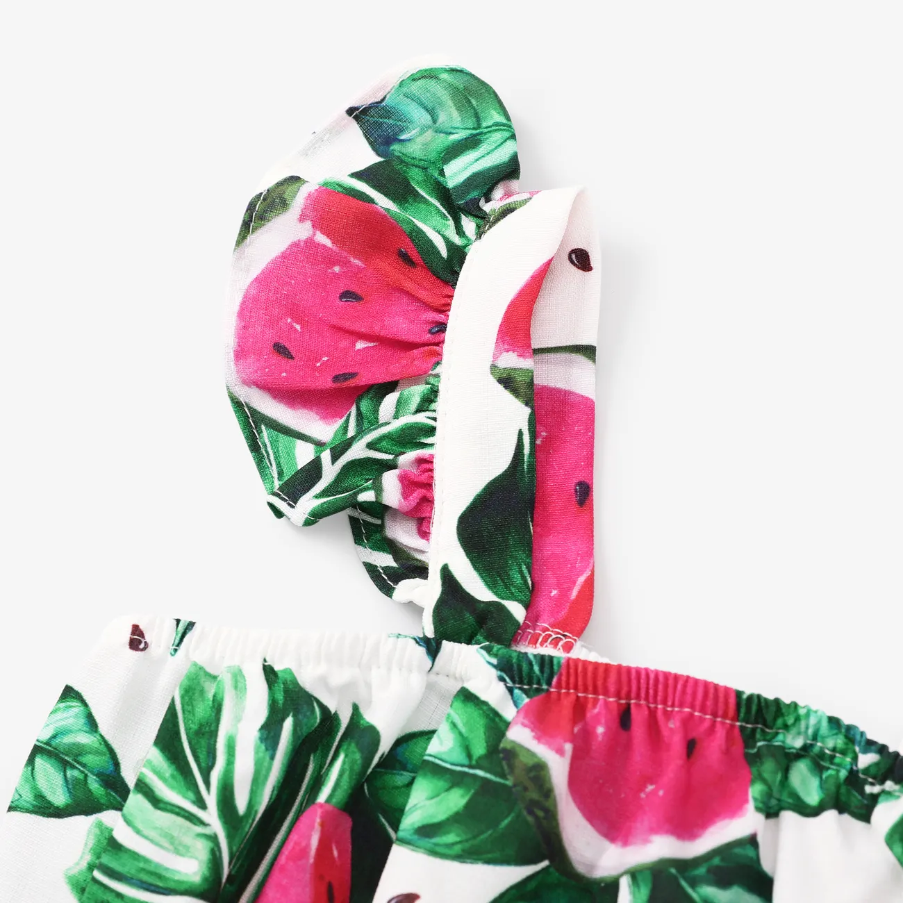 3 Stück Kleinkinder Mädchen Rüschenrand Süß Wassermelone Kostümrock Mehrfarben big image 1