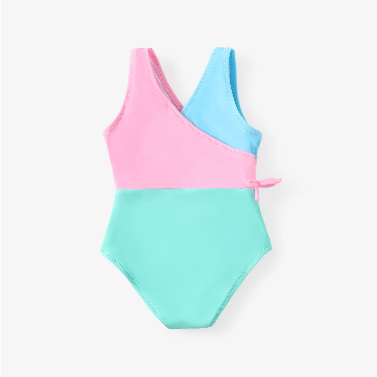 Toddler Girl Colorblock One-Piece Swimsuit ColorBlock big image 1