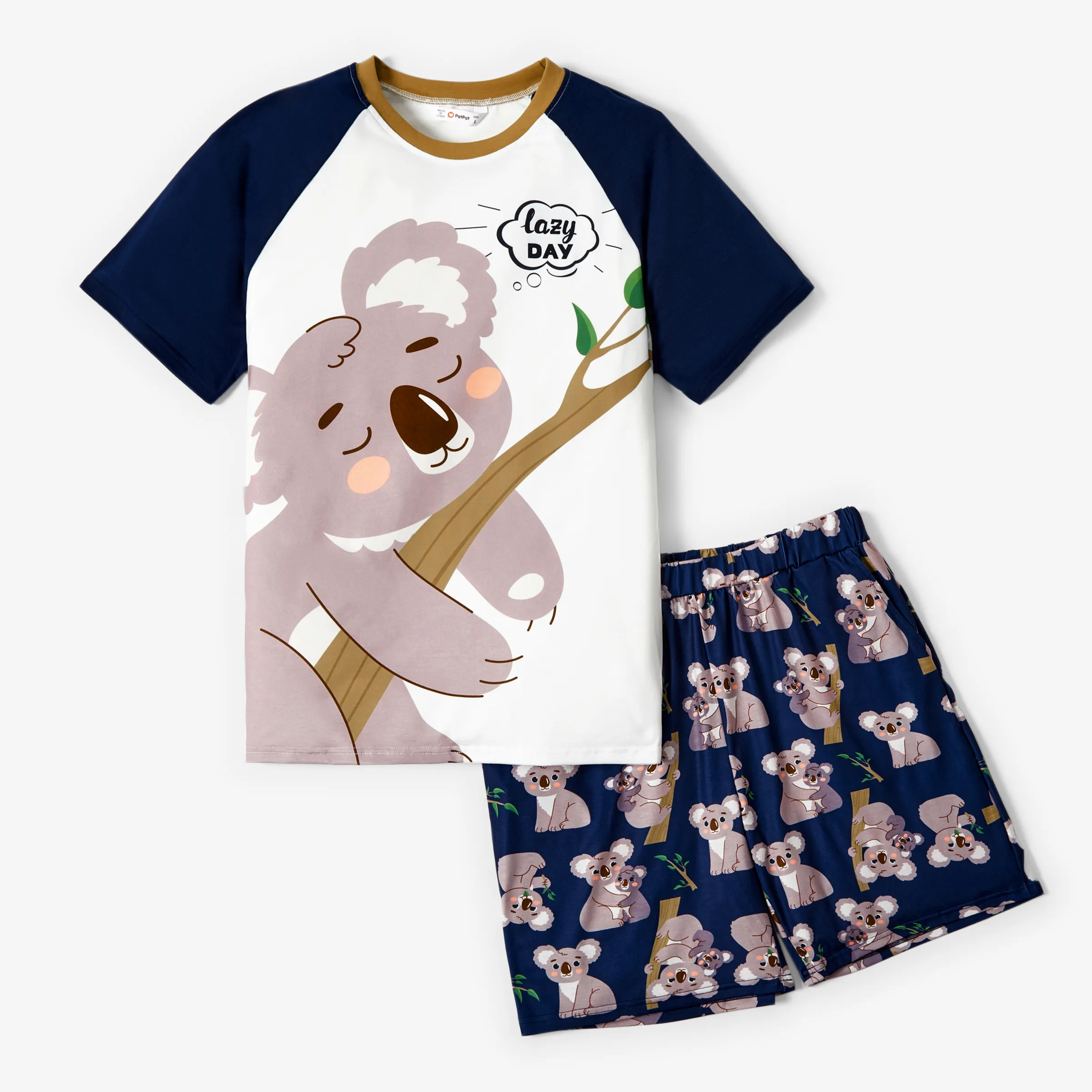 

Family Matching Raglan Short Sleeves Koala Bear Pajamas Sets