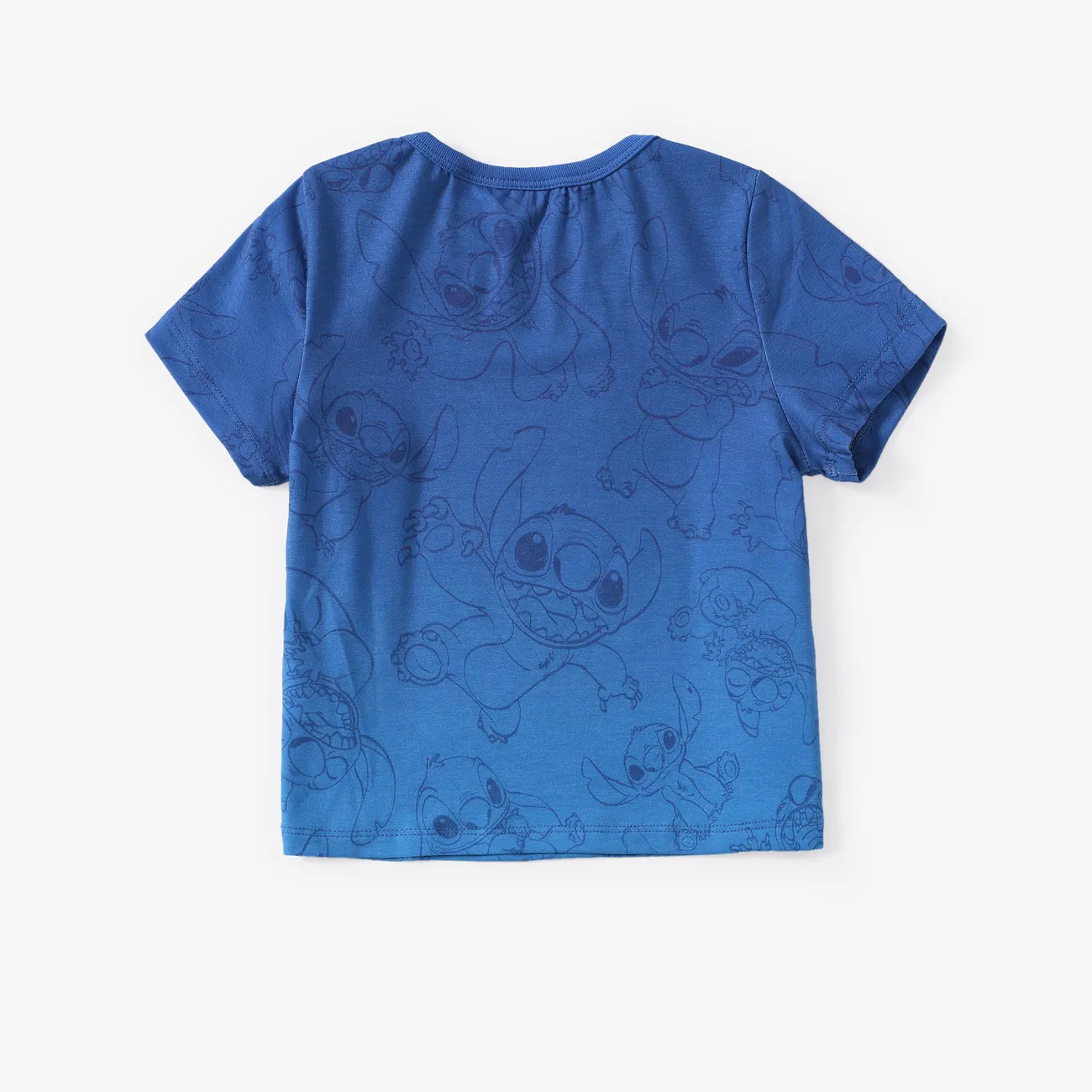 Puntada Disney Niño pequeño Chico Infantil Manga corta Camiseta Azul big image 1