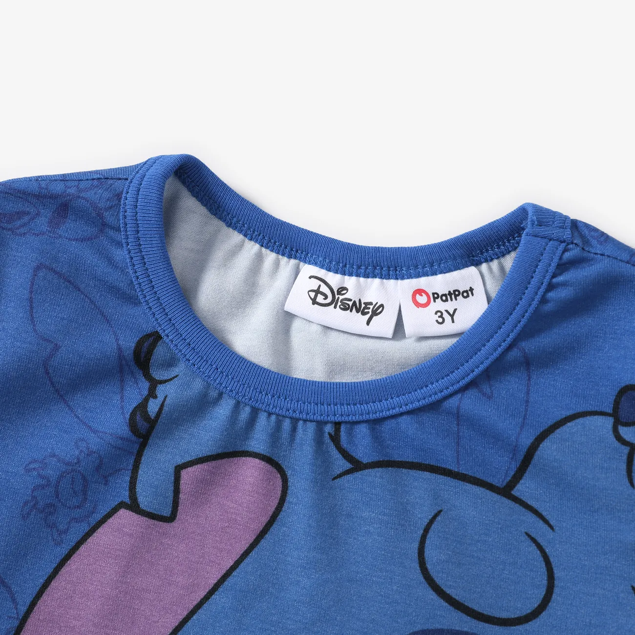 Disney Stitch Toddler Boys 1pc Naia™ Character Gradient Print T-shirt Blue big image 1